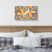 Modern kleurrijk Abstract Canvas Afdruk (Insitu (Slaapkamer))