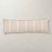 Modern kleurrijk Abstract geometrisch patroon Lichaamskussen (Achterkant)