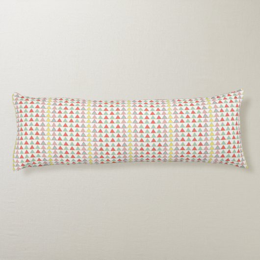 Modern kleurrijk Abstract geometrisch patroon Lichaamskussen (Achterkant)