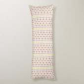 Modern kleurrijk Abstract geometrisch patroon Lichaamskussen (Achterkant (Verticaal))