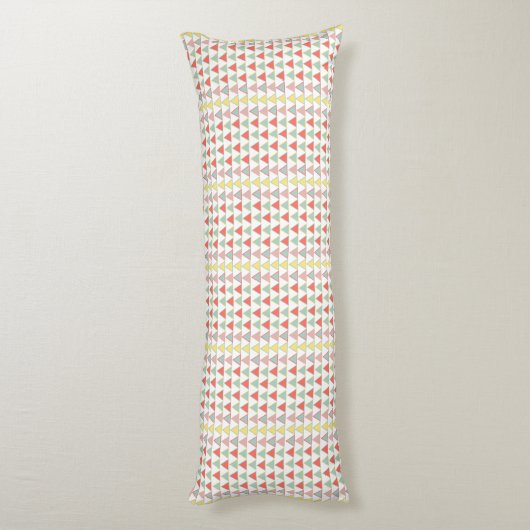 Modern kleurrijk Abstract geometrisch patroon Lichaamskussen (Achterkant (Verticaal))