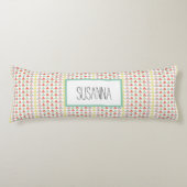 Modern kleurrijk Abstract geometrisch patroon Lichaamskussen (Voorkant)