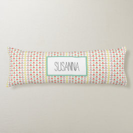 Modern kleurrijk Abstract geometrisch patroon Lichaamskussen