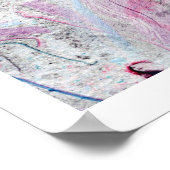 Modern kleurrijk Abstract landschap. Poster (Hoek)