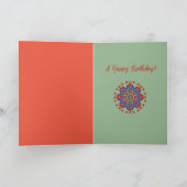 modern kleurrijk abstract met aangepaste tekst kaart (Binnen)