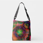 Modern kleurrijk abstract ontwerp crossbody tas (Voorkant)