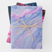 Modern kleurrijk Abstract patroon met marmer verf Inpakpapier Vel (In situ)