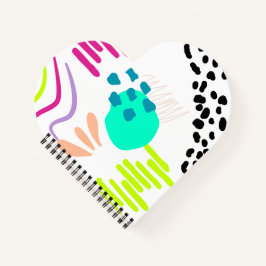 Modern kleurrijk abstract patroon notitieboek