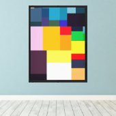 Modern Kleurrijk Abstract Poster Canvas Afdruk (Insitu (Houten vloer))