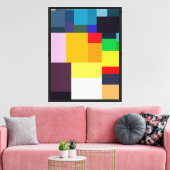 Modern Kleurrijk Abstract Poster Canvas Afdruk (Insitu (Woonkamer))