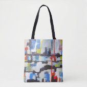 Modern kleurrijk Abstract Tote Bag (Voorkant)