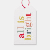 Modern kleurrijk alles is helder | Happy Holiday Cadeaulabel (Voorkant)