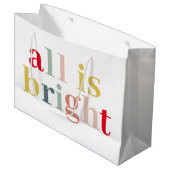 Modern kleurrijk alles is helder | Happy Holiday Groot Cadeauzakje (Voorkant Gekanteld)