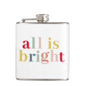 Modern kleurrijk alles is helder | Happy Holiday Heupfles (Voorkant)