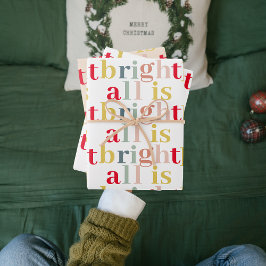 Modern kleurrijk alles is helder | Happy Holiday Inpakpapier Vel