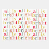 Modern kleurrijk alles is helder | Happy Holiday Inpakpapier Vel (Voorkant)