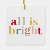Modern kleurrijk alles is helder | Happy Holiday Keramisch Ornament (Voorkant)