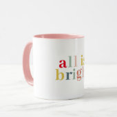 Modern kleurrijk alles is helder | Happy Holiday Mok (Voorkant links)