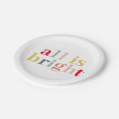 Modern kleurrijk alles is helder | Happy Holiday Papieren Bordje (Gekanteld)