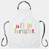 Modern kleurrijk alles is helder | Happy Holiday Schort (Voorkant)