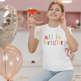 Modern kleurrijk alles is helder | Happy Holiday T-shirt