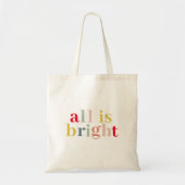 Modern kleurrijk alles is helder | Happy Holiday Tote Bag (Voorkant)