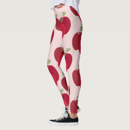 Modern kleurrijk Apple patroon legging ontwerp