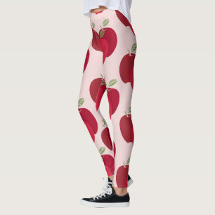 Modern kleurrijk Apple patroon legging ontwerp
