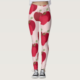Modern kleurrijk Apple patroon legging ontwerp