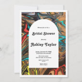 Modern kleurrijk artistiek Abstract Vrijgezellenfe Kaart (Voorkant)