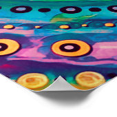 Modern kleurrijk Bekijk de Goede Quote-inspiratie Poster (Hoek)