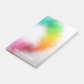 Modern kleurrijk blauw Paars rood Sinaasappel Post-it® Notes (Schuin)