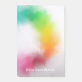 Modern kleurrijk blauw Paars rood Sinaasappel Post-it® Notes (Voorkant)