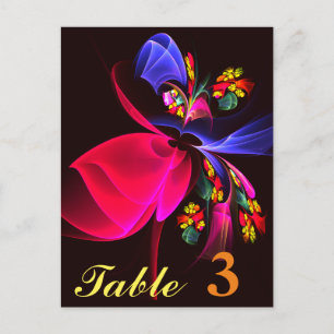 Modern kleurrijk bloemig Abstract kunstpatroon #06 Briefkaart