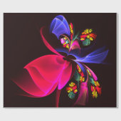 Modern kleurrijk bloemig Abstract kunstpatroon #06 Cadeaupapier (Vlak)