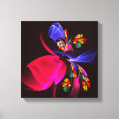 Modern kleurrijk bloemig Abstract kunstpatroon #06 Canvas Afdruk (Voorkant)