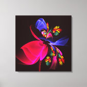 Modern kleurrijk bloemig Abstract kunstpatroon #06 Canvas Afdruk (Voorkant)