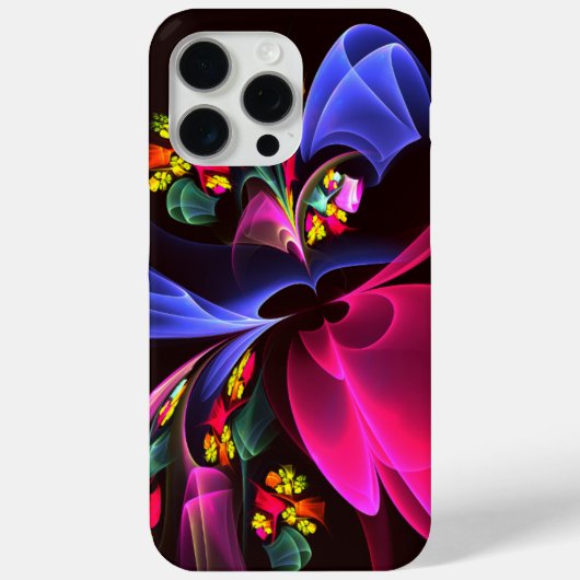 Modern kleurrijk bloemig Abstract kunstpatroon #06 Case-Mate iPhone Case (Achterkant)