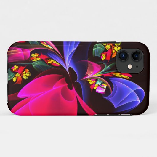 Modern kleurrijk bloemig Abstract kunstpatroon #06 Case-Mate iPhone Case (Achterkant (horizontaal))