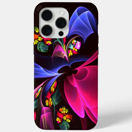 Modern kleurrijk bloemig Abstract kunstpatroon #06 Case-Mate iPhone Case (Achterkant)