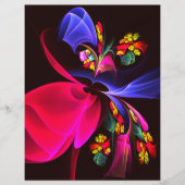 Modern kleurrijk bloemig Abstract kunstpatroon #06 Flyer (Voorkant)