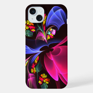 Modern kleurrijk bloemig Abstract kunstpatroon #06 iPhone 15 Plus Case