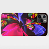 Modern kleurrijk bloemig Abstract kunstpatroon #06 iPhone Hoesje (Achterkant horizontaal)