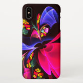 Modern kleurrijk bloemig Abstract kunstpatroon #06 iPhone Hoesje (Achterkant)