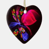 Modern kleurrijk bloemig Abstract kunstpatroon #06 Keramisch Ornament (Rechts)