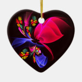 Modern kleurrijk bloemig Abstract kunstpatroon #06 Keramisch Ornament (Voorkant)