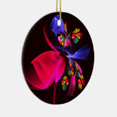 Modern kleurrijk bloemig Abstract kunstpatroon #06 Keramisch Ornament (Rechts)