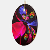 Modern kleurrijk bloemig Abstract kunstpatroon #06 Keramisch Ornament (Links)