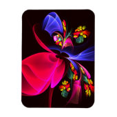 Modern kleurrijk bloemig Abstract kunstpatroon #06 Magneet (Verticaal)