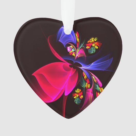 Modern kleurrijk bloemig Abstract kunstpatroon #06 Ornament (voorkant)